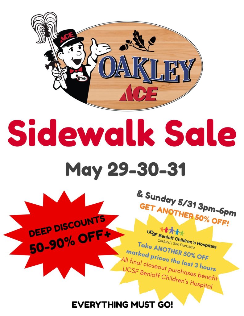 5/29-31 Sidewalk Sale